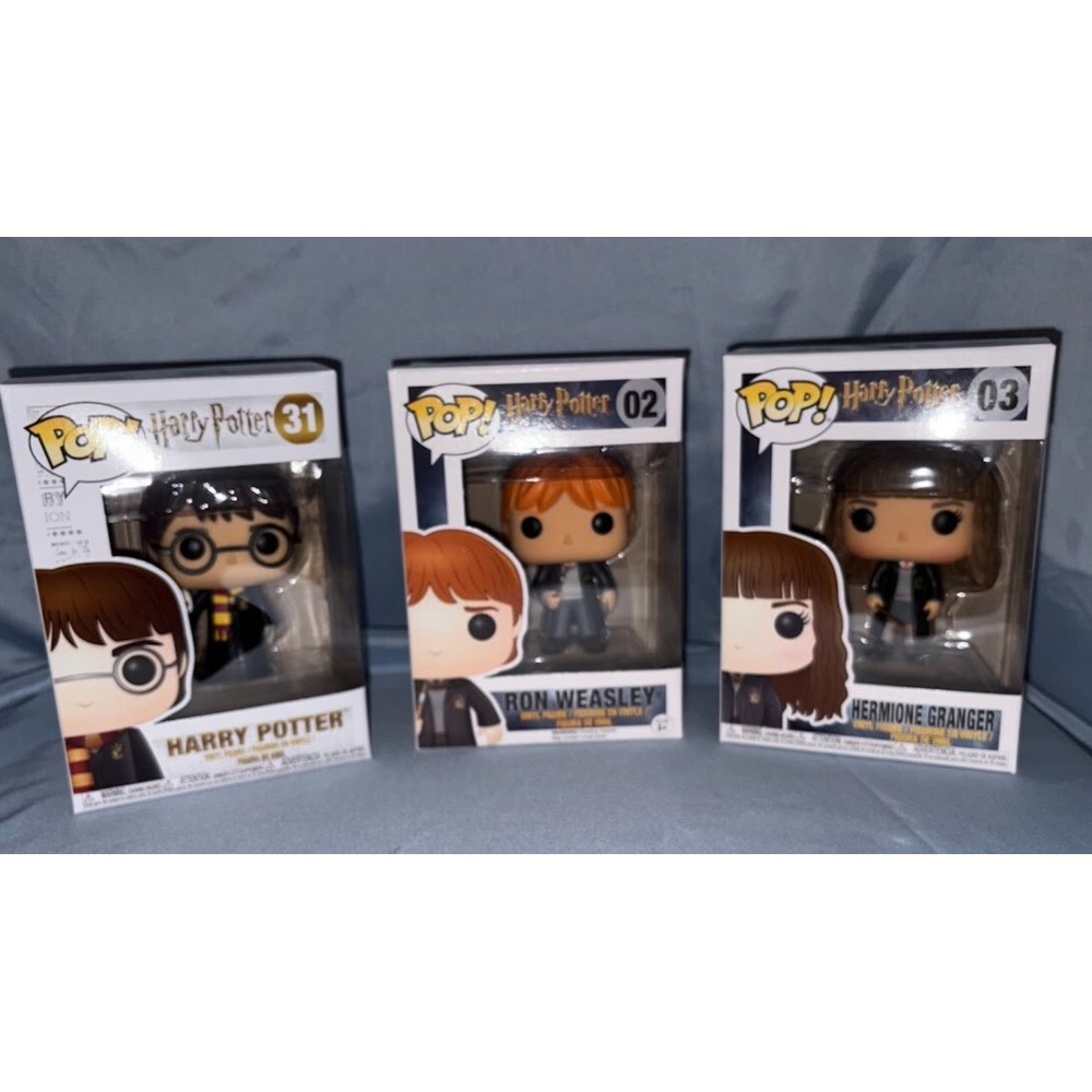 Funko Pop Vinyl Figure Bundle Harry Potter Ron Hermione 31 02 03 Set